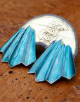 Vintage Shashi Teal Pencil Earrings