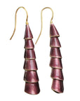 Vintage Thousand Flowers Mauve More Cowbell Earrings