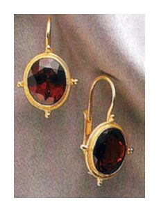 Violetta Garnet Earrings
