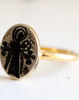 Virgin and Child Byzantine Ring - Gold-Plated