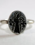 Virgin and Child Byzantine Ring - Silver