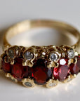 Westminster 14k Gold, Garnet and Diamond Ring