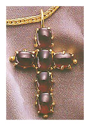 Westminster Garnet Cross Necklace