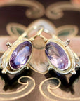 Whitehall 14k Gold and Amethyst Earrings