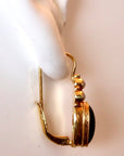 Windsor 14k Gold, Garnet and Pearl Earrings