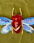Winged Carnelian Pin