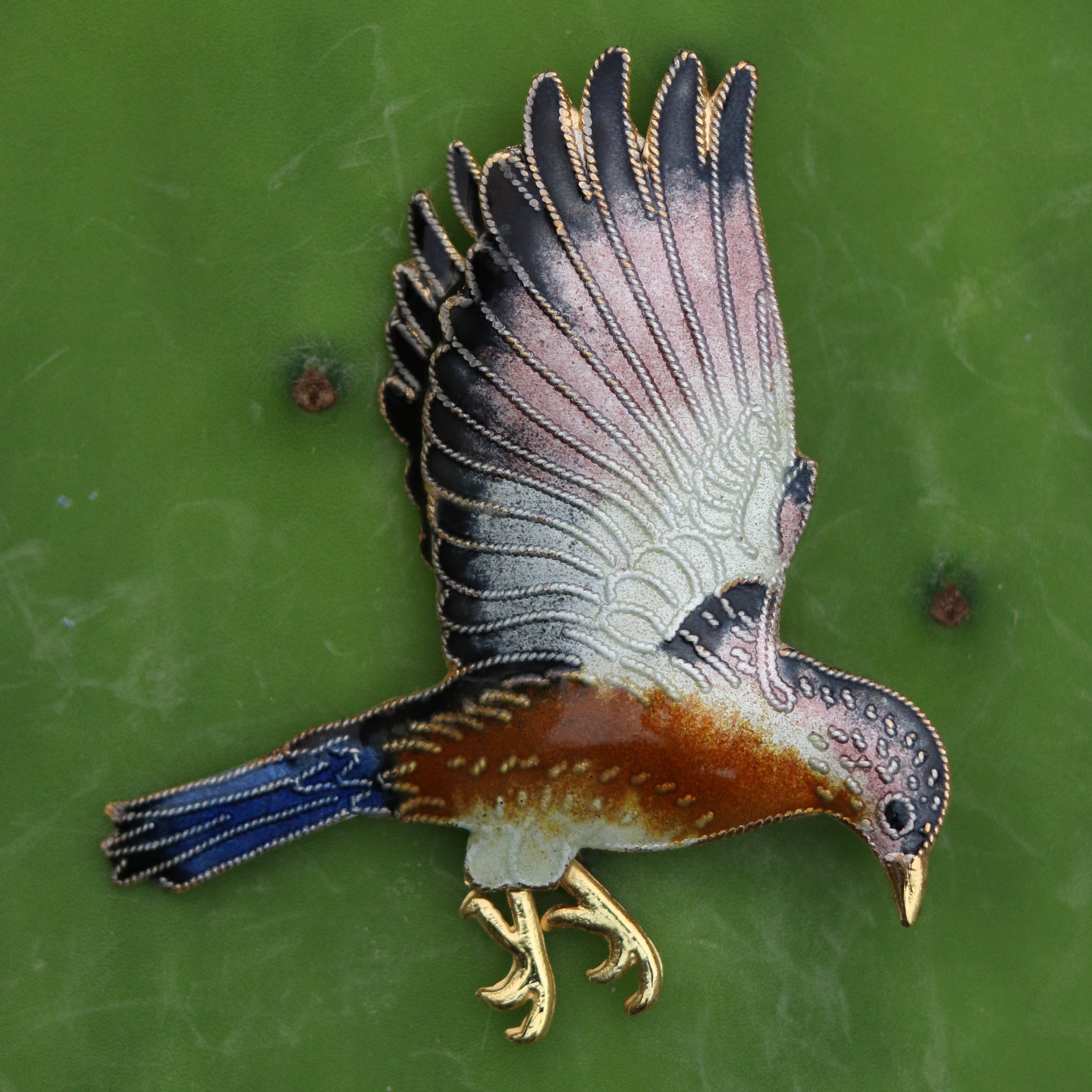 Crescent Hawk Pin Yellow River Valley Hawk Pin : Museum of Jewelry