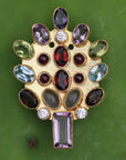 Yule Harlequin Jewel Pin